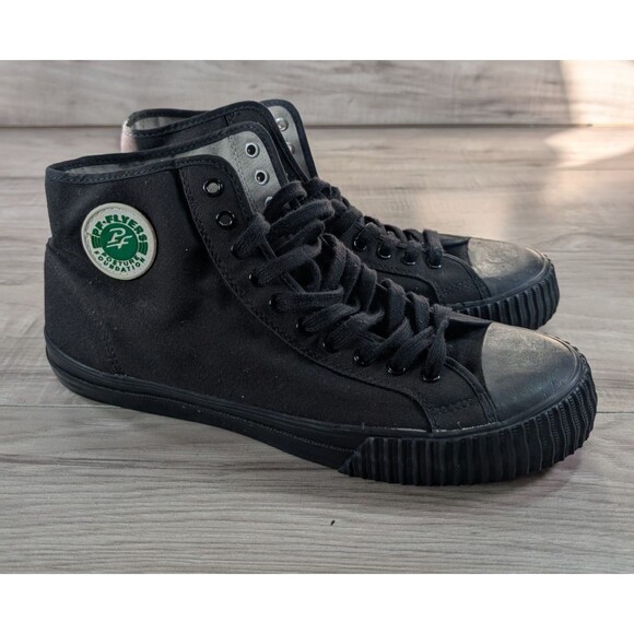 PF Flyers Sandlot Black Canvas Center Hi High Top Sneakers Shoes Mens Size 14 - Picture 2 of 13